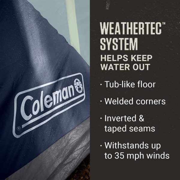 Coleman Skydome 8-Person Camping Tent XL, Blue Nights - Image 4