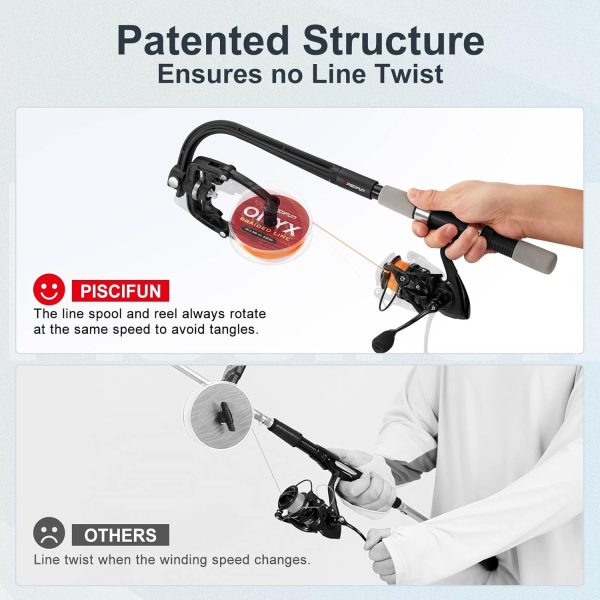 Piscifun Fishing Line Winder Spooler Machine Spinning Reel Spool Spooling Station System Automatic Spools Holder - Image 2