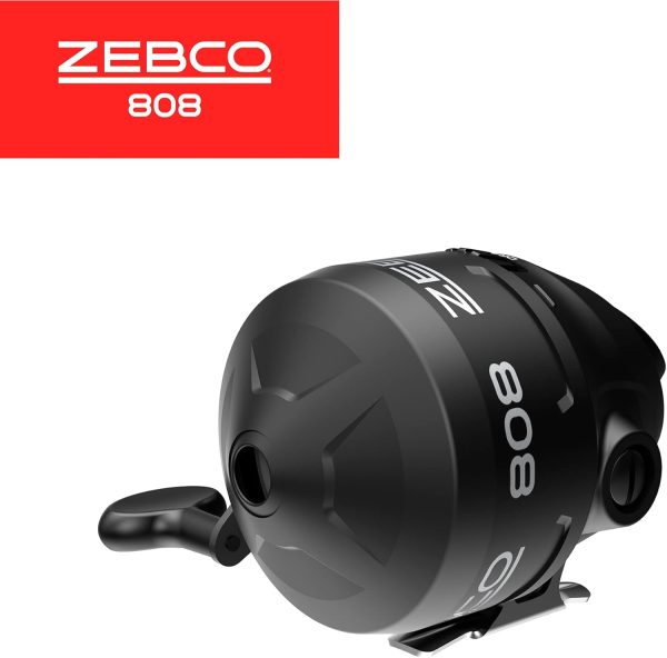Zebco 808 Spincast Fishing Reel, Size 80 Reel, Changeable Right- or Left-Hand Retrieve, Pre-Spooled with 20-Pound Zebco Fishing Line, Dial-Adjustable Magnum Drag, Black - Image 4